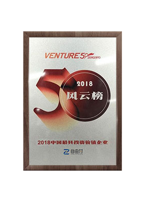 2018年荣获艾媒咨询“2018年度最具投资价值企业”